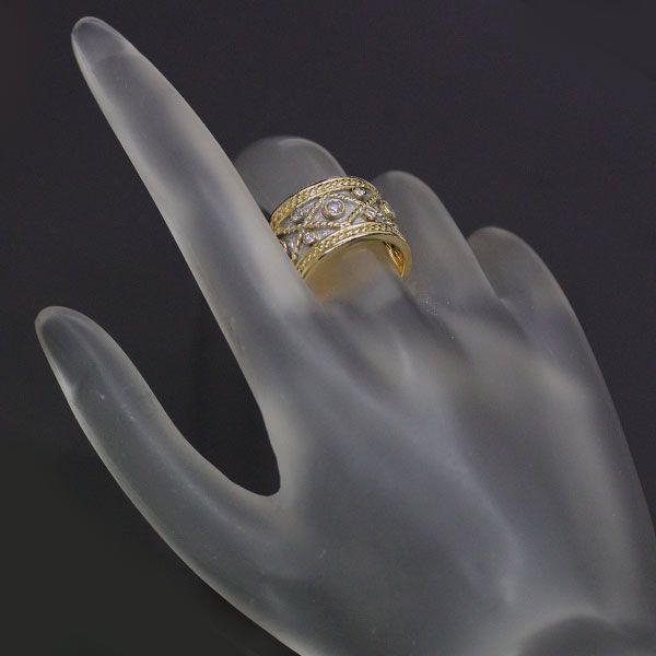 ヤーネス K18YG/WG ダイヤモンド リング マルピカ - メルカリ