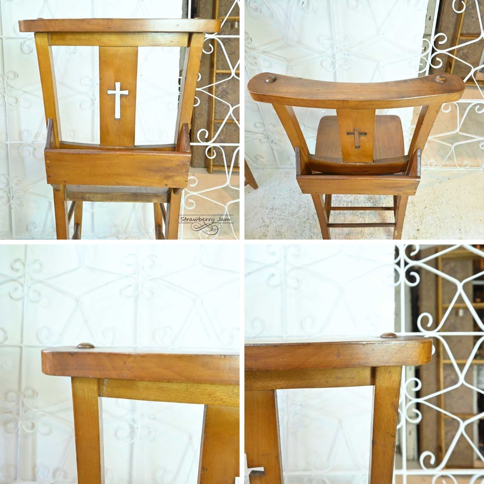 L3705-272-1 英国アンティーク チャーチチェア 教会 ダイニング