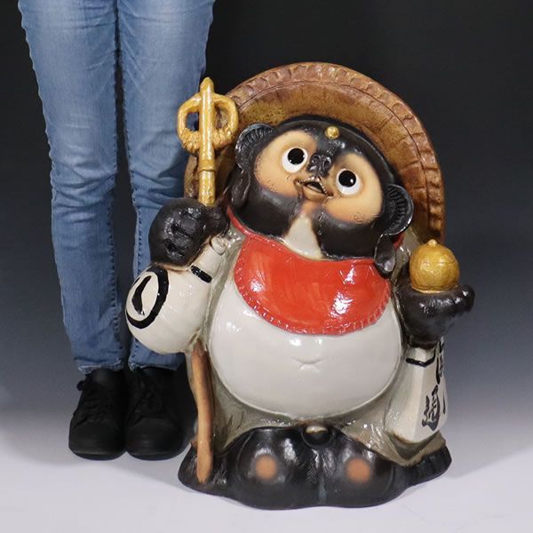 信楽焼 しがらき 陶器 やきもの タヌキ たぬき 置物 縁起物 お