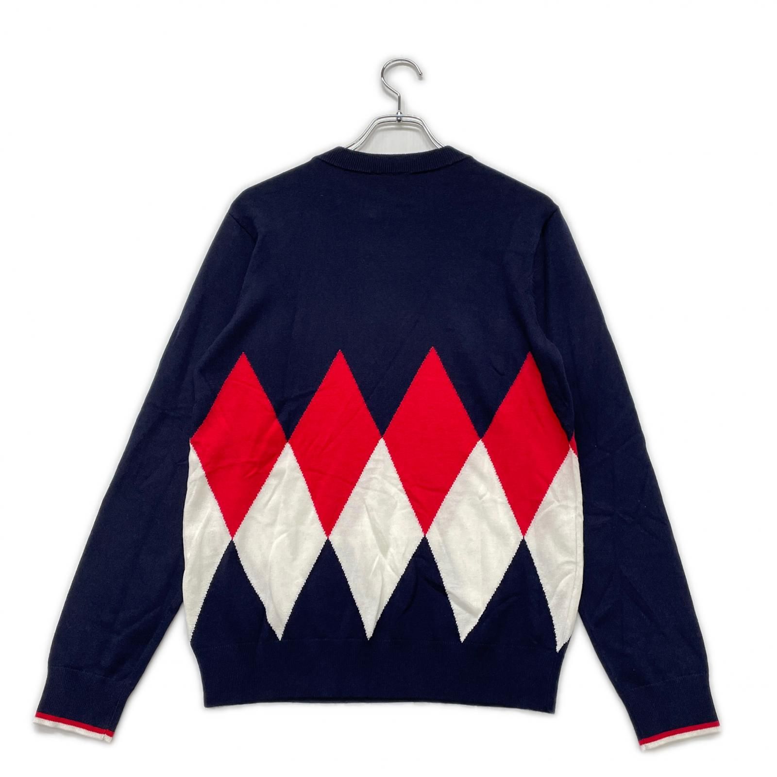 メンズ ムータマリン muta MARINE セーター 4 S 紺 ネイビー クルーネック アーガイル