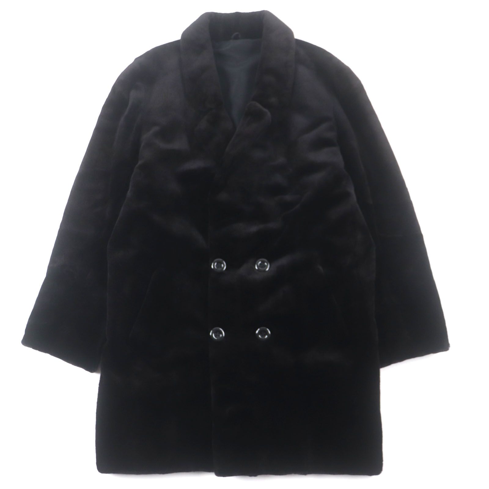 極美品▽SAGA MINK サガミンク シェアードミンク ダブルブレスト
