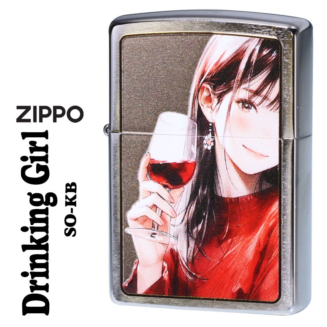 ZIPPO(ジッポーライター) ガール柄 Drinking Girl ドリンキング ガール