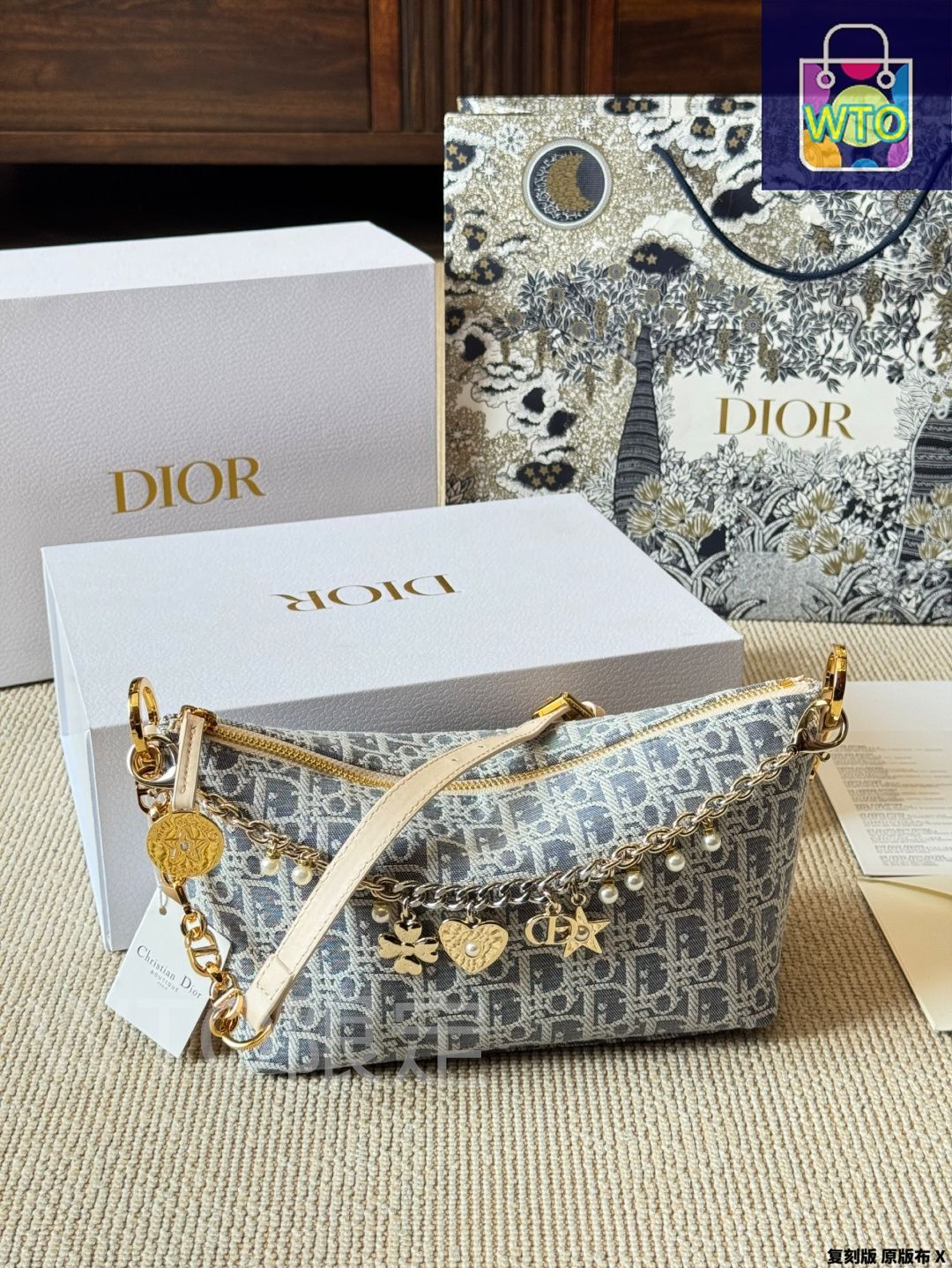今日特価】Dior ディオール Hobo Star チェーンハンドバッグ