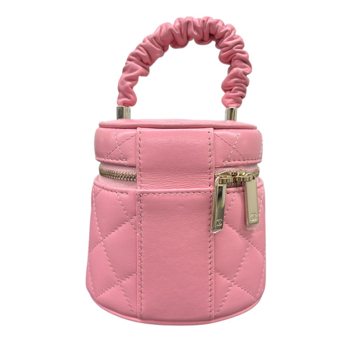 CHANEL ココマーク バニティバッグ ピンク CHANEL シャネル マトラッセ 美品 ミニ バニティバッグ