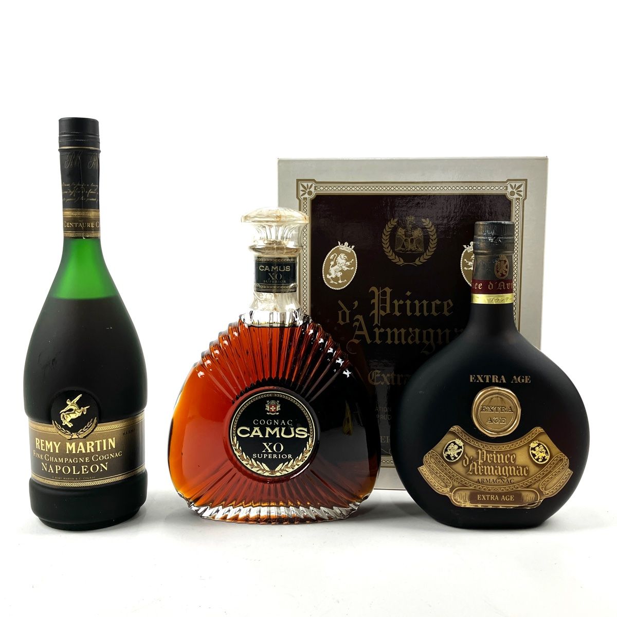 3本 CAMUS REMY MARTIN Prince d' Armagnac コニャックバイセル ...