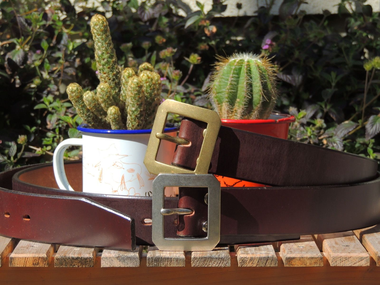 ZODIACベイカー社UKブライドルレザーギャリソンベルト☆ダークブラウン  