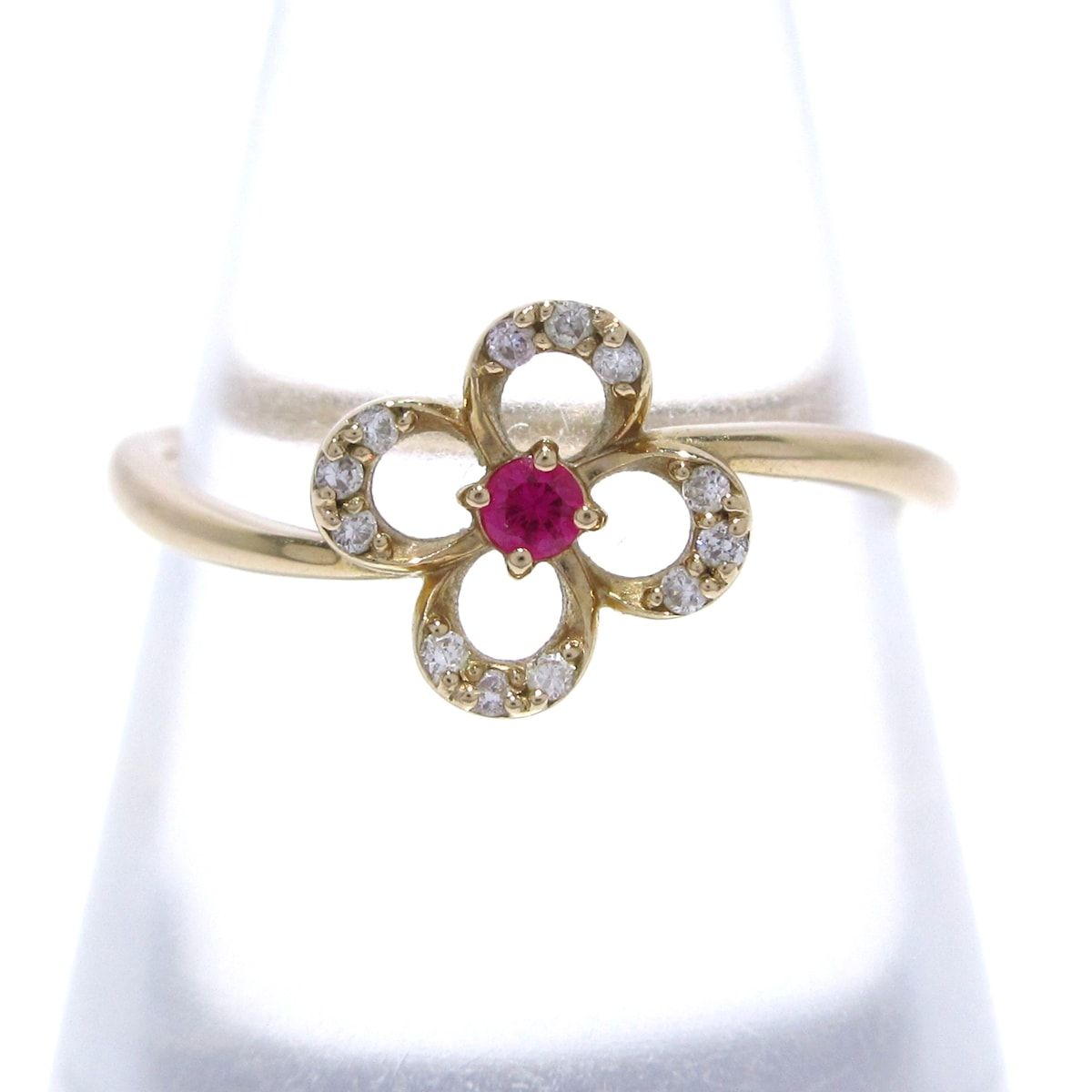 Samantha Tiara（サマンサティアラ）K18PG ダイヤ入りリング 7号