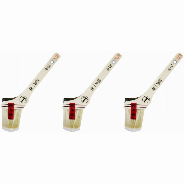 大塚刷毛製造 - 新 - 鉄骨一番 - 筋 - 白毛 - ２５号 - ６０ミリ 3個セット