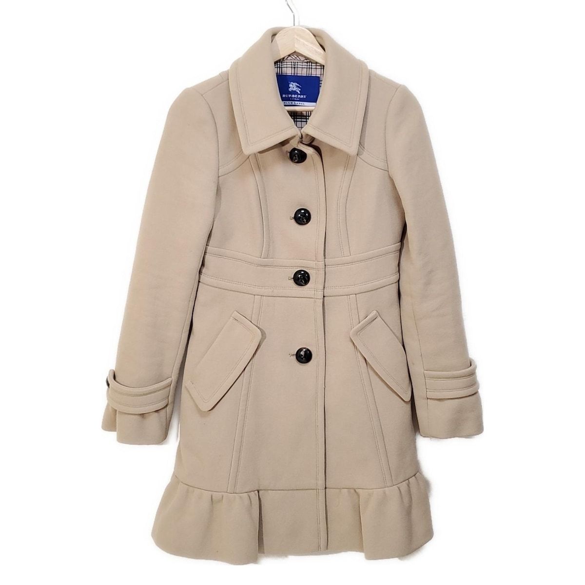 Burberry Blue Label バーバリーブルーレーベル コート サイズ38 M レディース - ベージュ 長袖 秋 冬