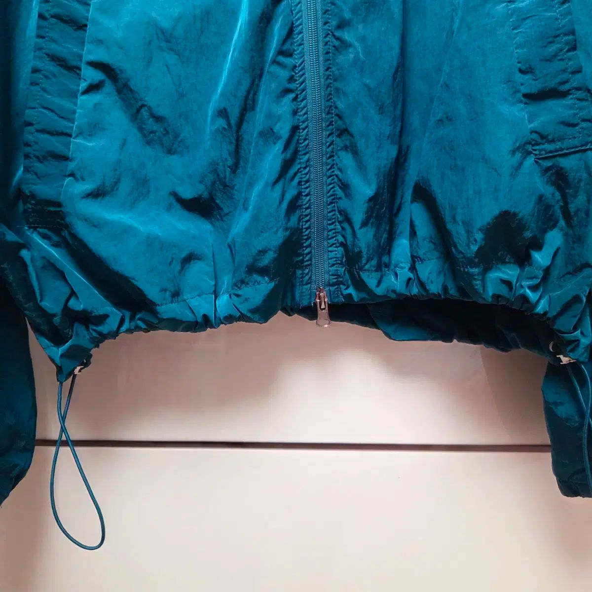 Turnoff オフ ダークグリーン ナイロン メタリック ウインドブレーカー 100 ー 110 WWW_WOWDIGSITE_COM