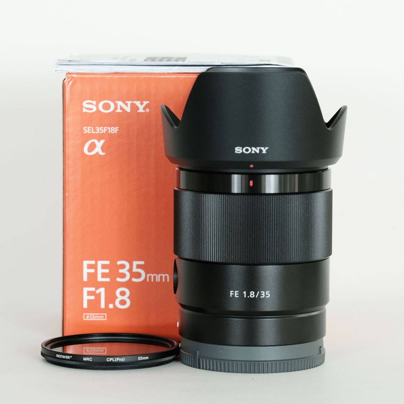 極美品　SONY FE 35mm F1.8 レンズ　＋ソフトフィルター付き 極美品｜CPLフィルター付] SONY FE 35mm F1.8 SEL35F18F / ソニーEマウント
