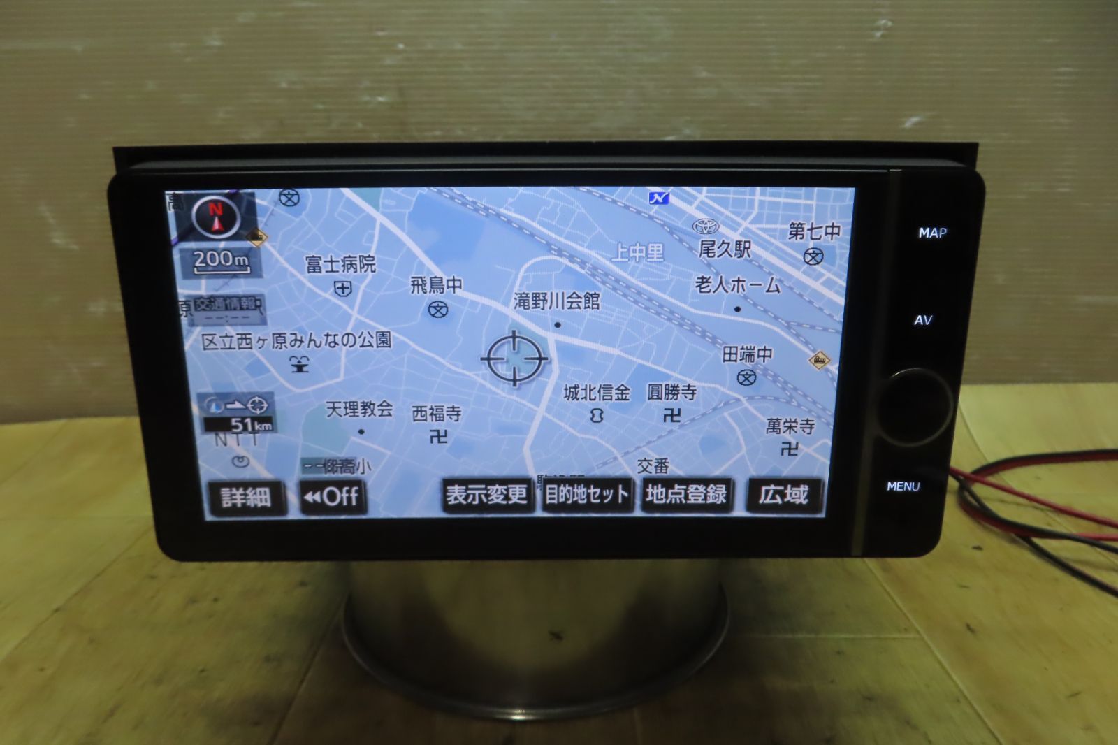 付 F2213|トヨタ純正 NHZD-W62G HDDナビ 地図2013年 地デジTVフルセグ内蔵 Bluetooth内蔵 CD DVD再生OK 本体のみ