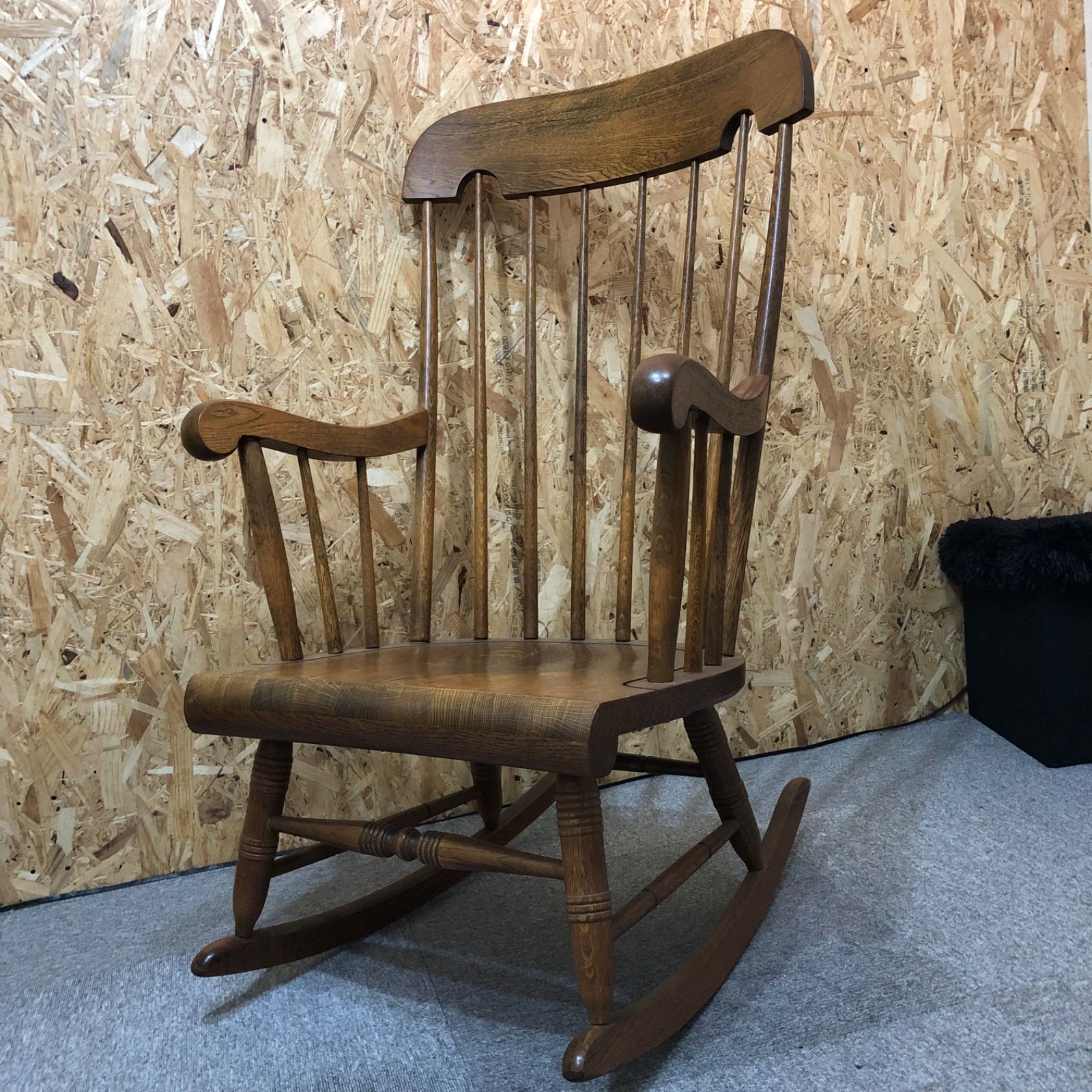 ロッキングチェア 飛騨産業 キツツキマーク HIDA ヴィンテージ 椅子