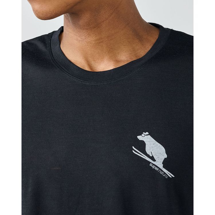 25秋冬 エスエヌ スーパーナチュラル sn super.natural メンズ リトル フ Tシャツ snmp01173 トップス 半袖 Tシャツ メリノウール ヨガ ピラティス フィットネス LLC-HASEGAWATOSO_COM