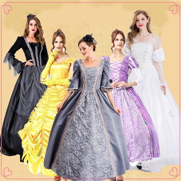 ヨーロッパ宮廷復古 ワンピース 貴族 ドレス 7タイプ 仮装 変装 ハロウィン衣装 キッズ 白雪姫 USTAUSTRALIA_COM_AU