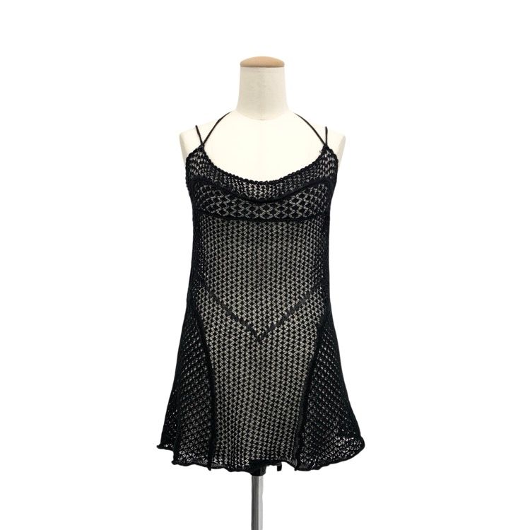 2025SS FETICO フェティコ LACE KNIT SLIP DRESS レースニット