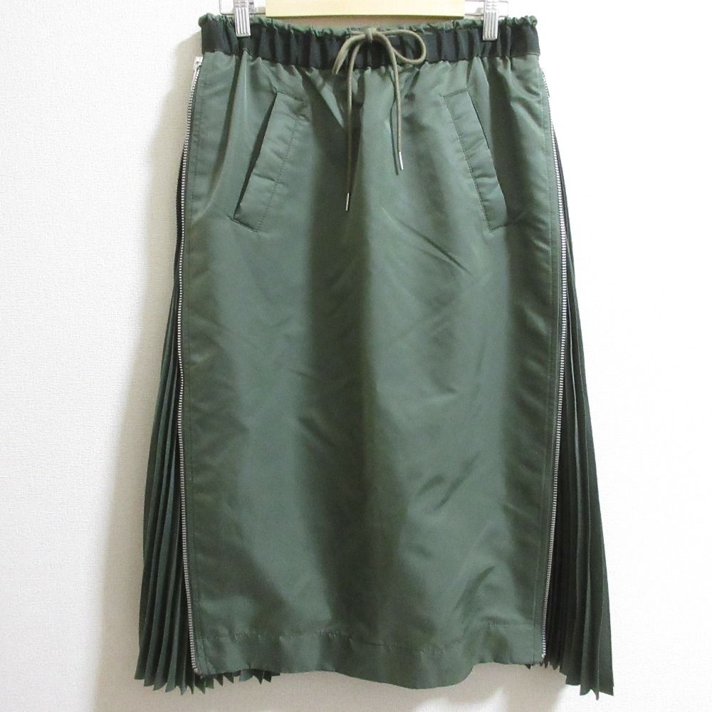 良品 Sacai サカイ ナイロンツイル MA-1 スカート SCW-003 サイズ4