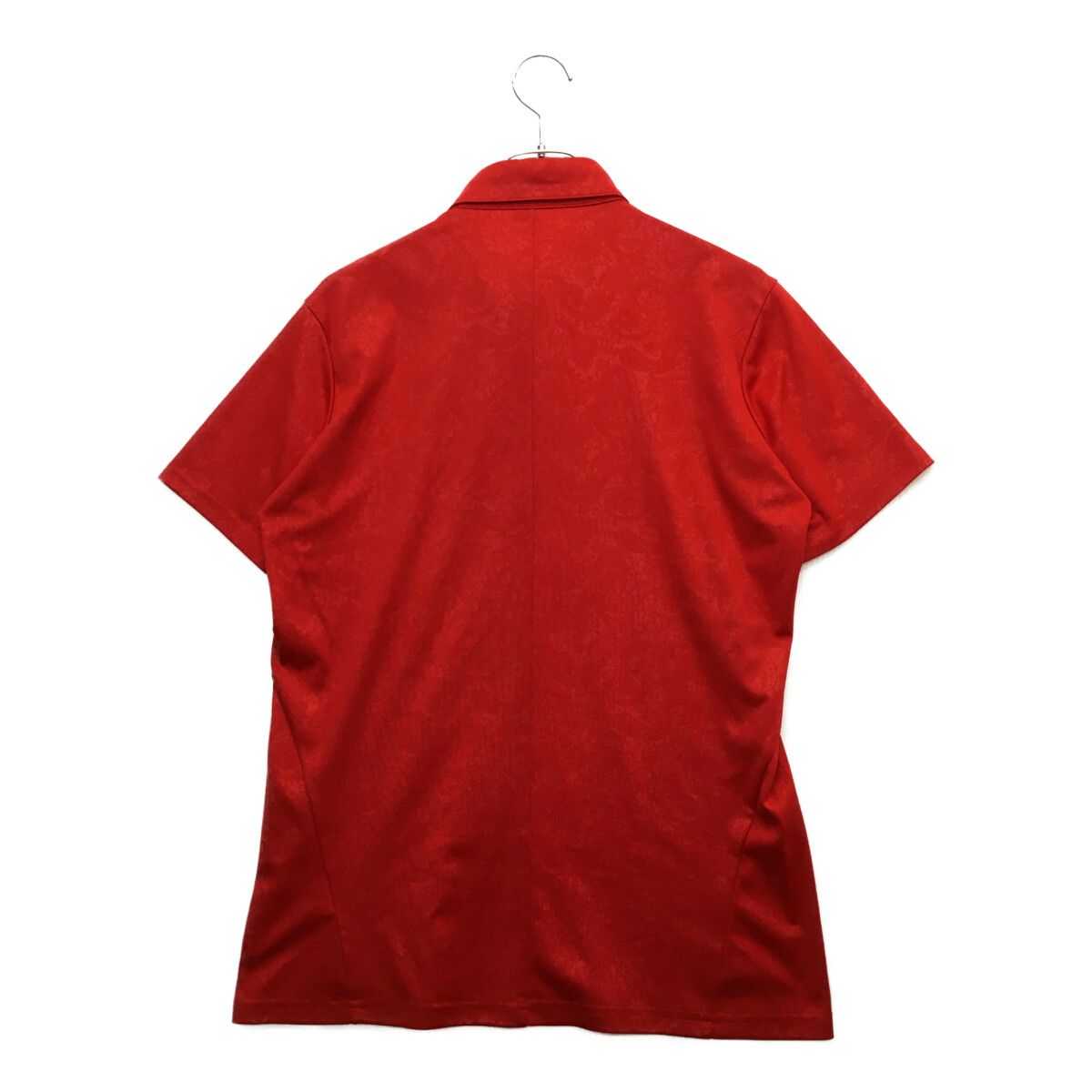 coco 中古 ロックデュード ROCK・DUDE メンズ 半袖ポロシャツ (L) 03 赤  レッド ペイズリー 総柄 中古 メンズ ロックデュード ROCK・DUDE 半袖ポロシャツ 3(L) 赤
