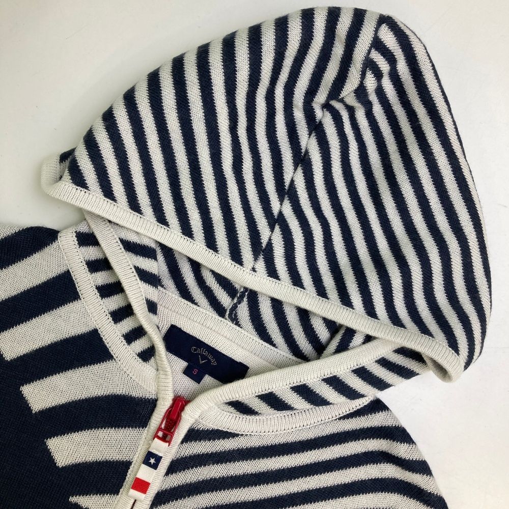 サイズ：S CALLAWAY キャロウェイ ニット ジップパーカー ベア 星