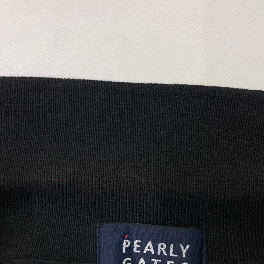 サイズ：5 PEARLY GATES パーリーゲイツ 半袖ポロシャツ 総柄 ブラック