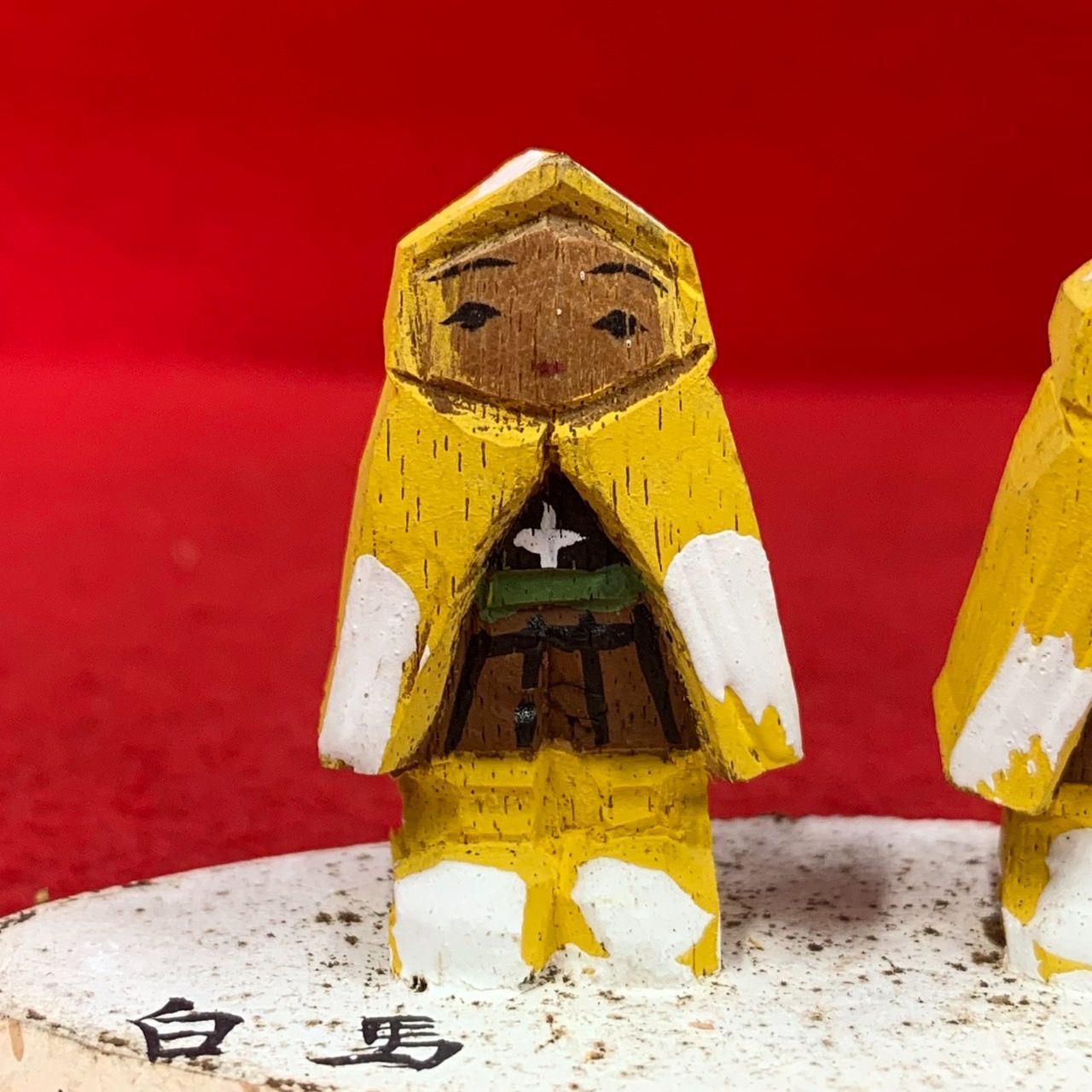 希少 雪ん子 木っ端人形 木彫り 一刀彫 郷土玩具 民芸品 農民美術 白馬