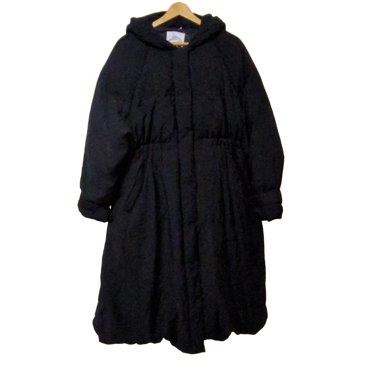 COEL コエル ダウンコート サイズ38 M レディース - 黒 長袖 ジップアップ 冬