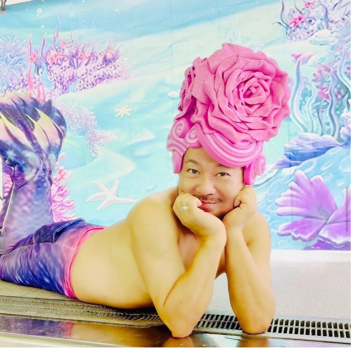 マネキン付き海外製ウィッグ たかしのお花畑