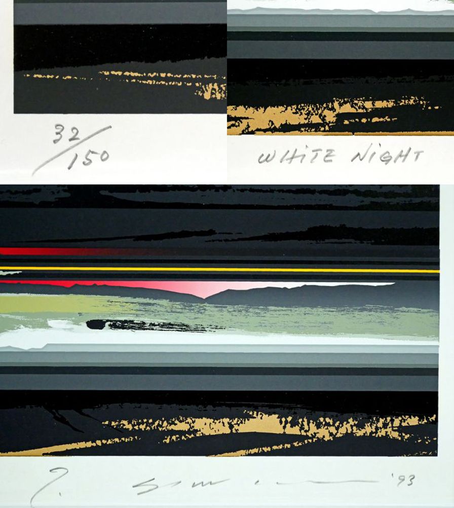 s*様 #沢田哲郎「NIGHT VIEWS」シルクスクリーン 額装作品（100/ s*様 #沢田哲郎「NIGHT VIEWS」シルクスクリーン 額装作品（100