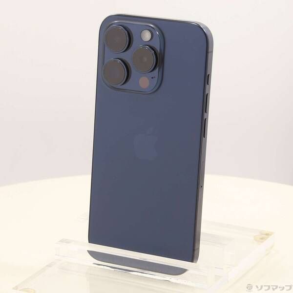 【高品質，限定SALE】 〔中古品〕 iPhone15 Pro 128GB ブルーチタニウム 3M437J／A SIMフリー【381】 スマートフォン本体