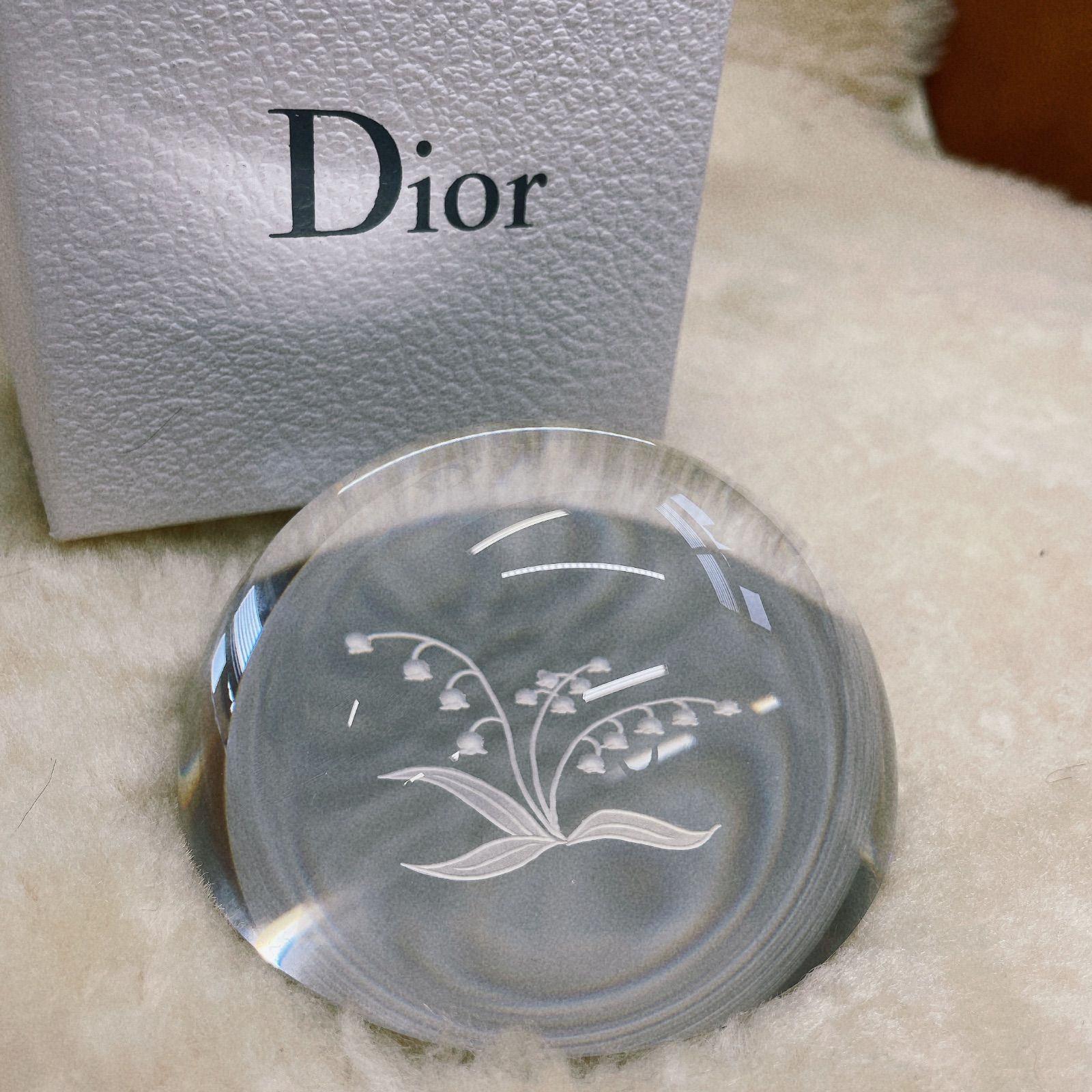 ディオール(Christian Dior) ペーパー 置物/文鎮/すずらん ディオール(Christian Dior) ペーパー 置物/文鎮/すずらん