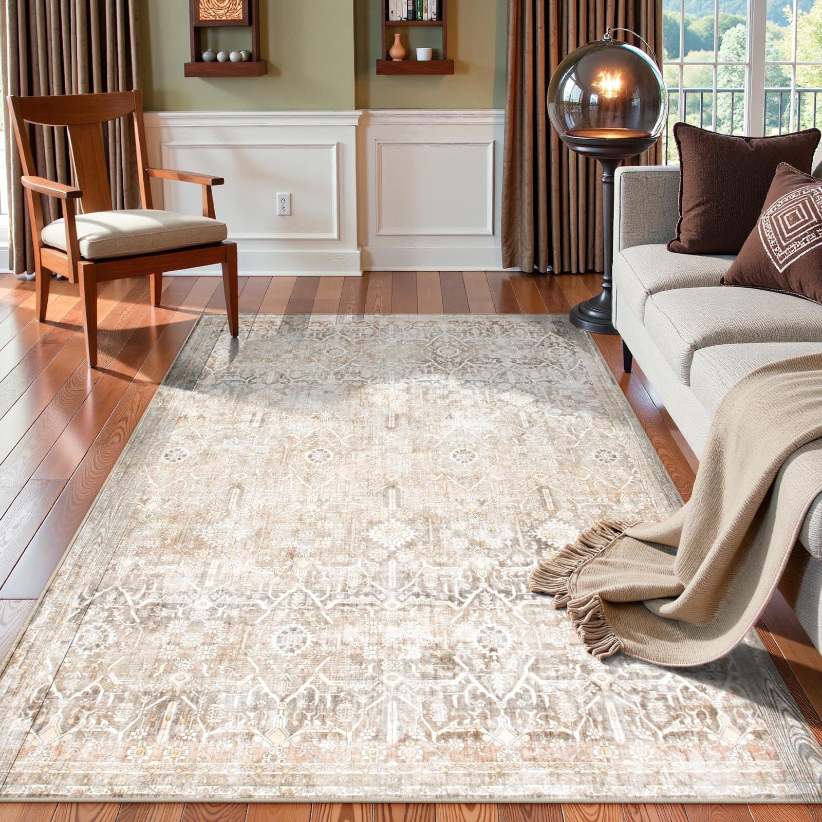 ペルシャ 絨毯 リビング ダイニング サイズ 140 x 200cm F208 手織り 天然 ウール ラグ カーペット9 ペルシャ 絨毯 リビング ダイニング サイズ 140 x 200cm F208 手織り