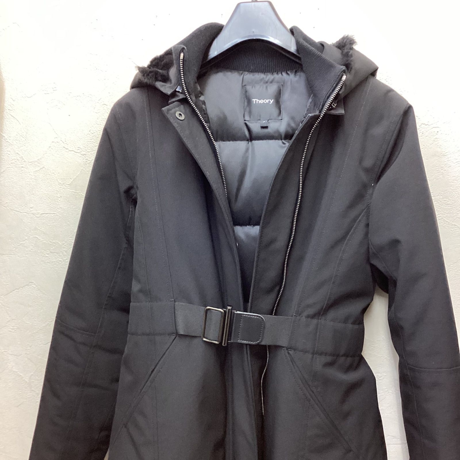 ブランドの古着 Theory 美品 Eminent Puffer Belted Coat - ジャケット