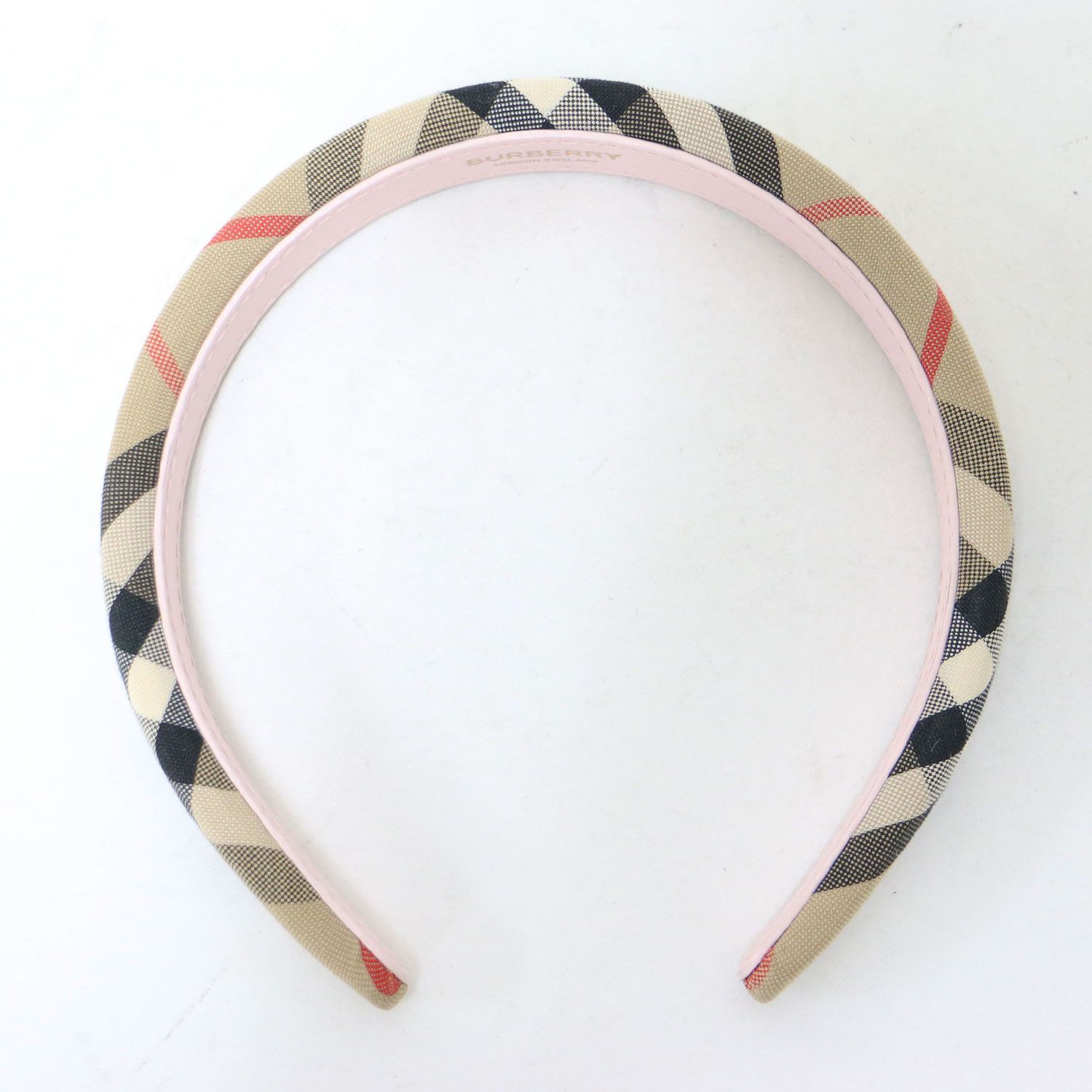 美品】BURBERRY バーバリー カチューシャ ブラウン / ヘアバンド ノバ