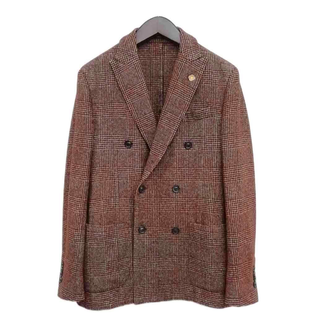 ラルディーニ 44 ダブルジャケット グレンチェック ブレスト