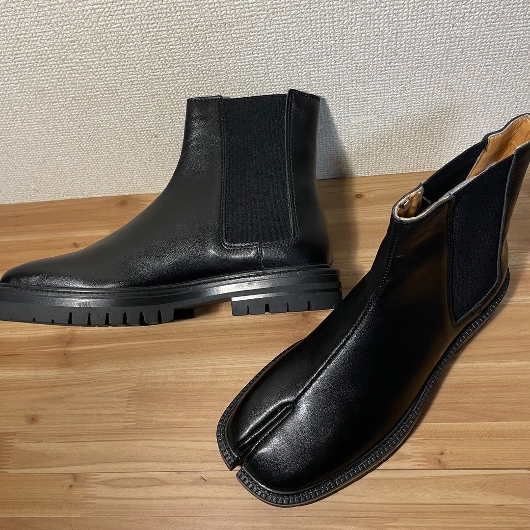 メンズ 足袋 ブーツ サイドゴア サイズ４２ ２７ｃｍくらい 黒