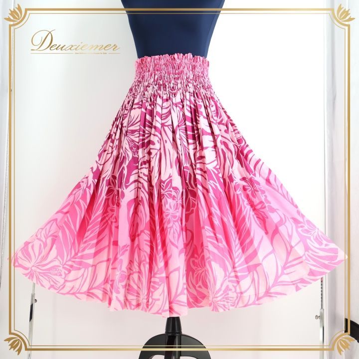 パウスカートケイキ　50㎝　ピンク　テイアレ　フラダンス　子供 パウスカートケイキ 50㎝ ピンク テイアレ フラダンス 子供