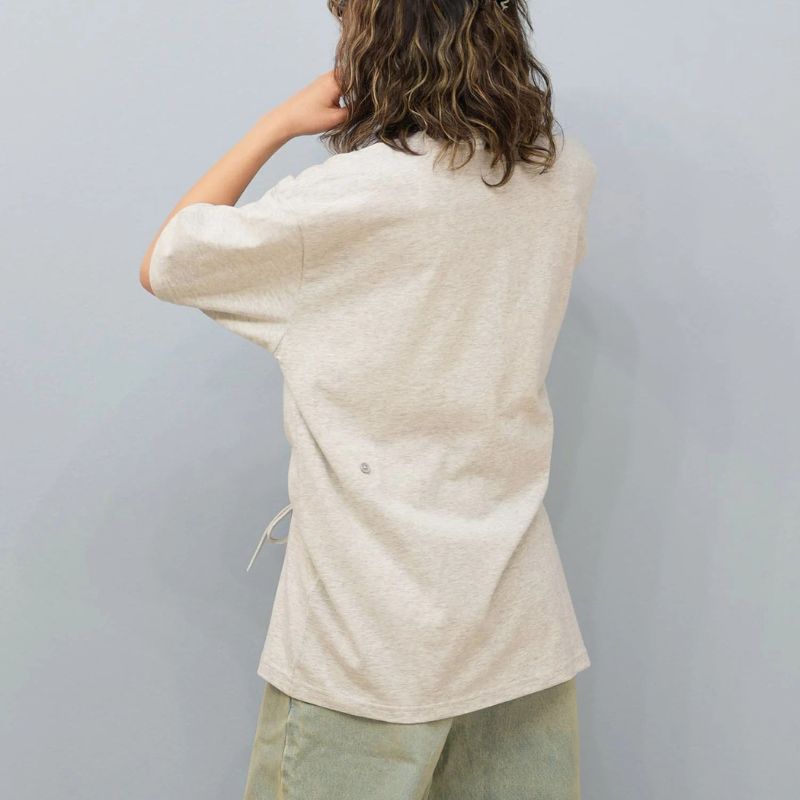 RVCA ルーカ 半袖 Tシャツ レディース ロゴ ボタン WILD RVCA LOOSEFIT ST BF04C-203_BRJ RVCA(ルーカ)半袖 Tシャツ ルーズシルエット WILD RVCA LOOSEFIT
