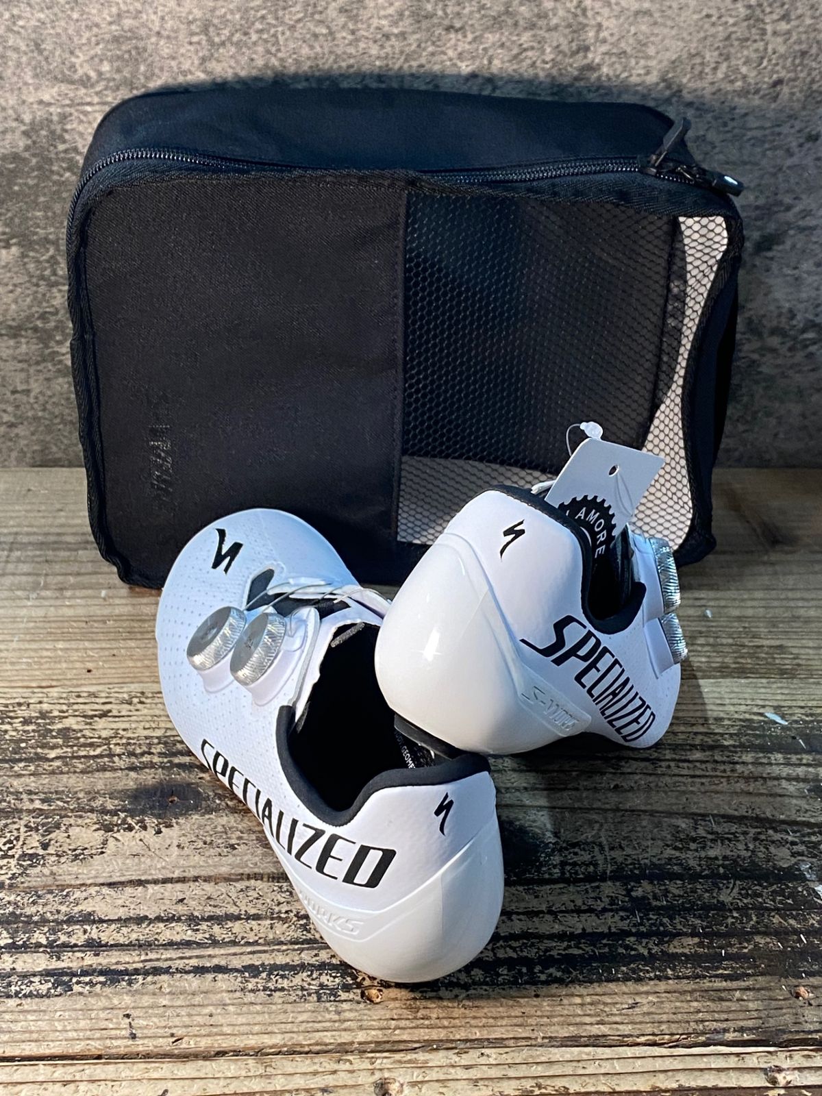 JM394 スペシャライズド SPECIALIZED エスワークス S-WORKS トーチ TORCH RD ビンディングシューズ 白 TEAM EU38 SPD-SL