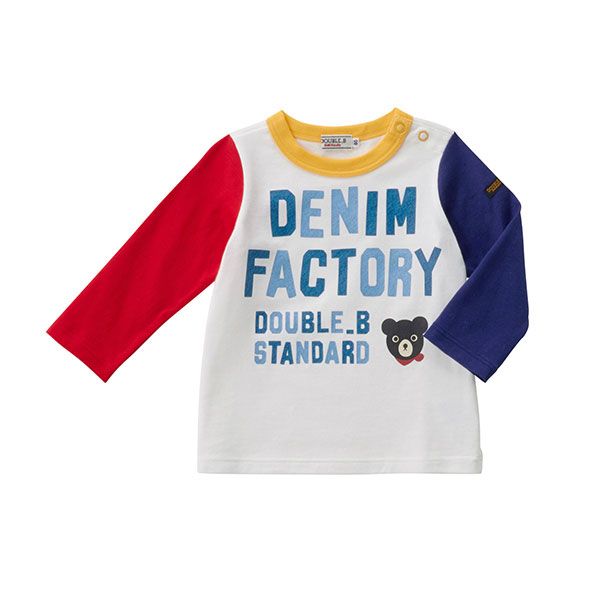 ○40％OFFセール○ミキハウス ダブルビーmikihouse ロゴ長袖T