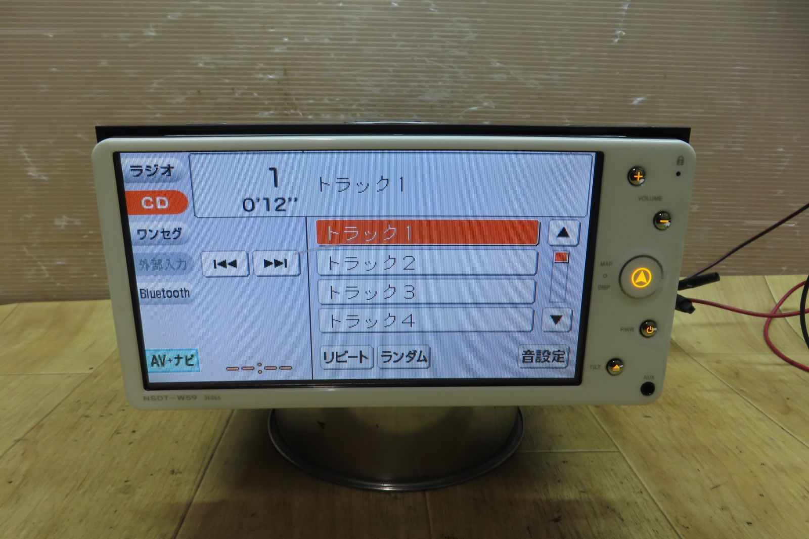 ☆トヨタ　純正　NSDT-W59　ワンセグ　DVD再生　Bluetooth 動作保証付☆F2417⁄トヨタ純正 NSDN-W59 SDナビ 地図2009年 地デジ