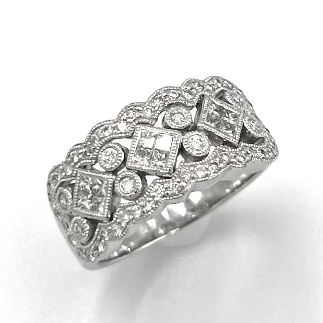 152N5774M】750 QEEN ルビーダイヤモンド リング 12号 2025年最新