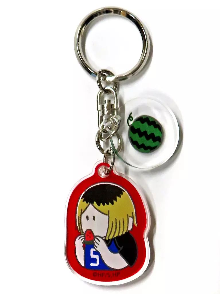 中古】キーホルダー 孤爪研磨 「ハイキュー!! トレーディング2連