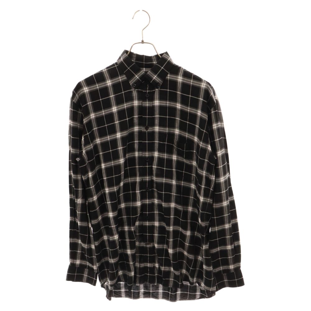 BALENCIAGA (バレンシアガ) Back Logo Check L/S Shirt 556878
