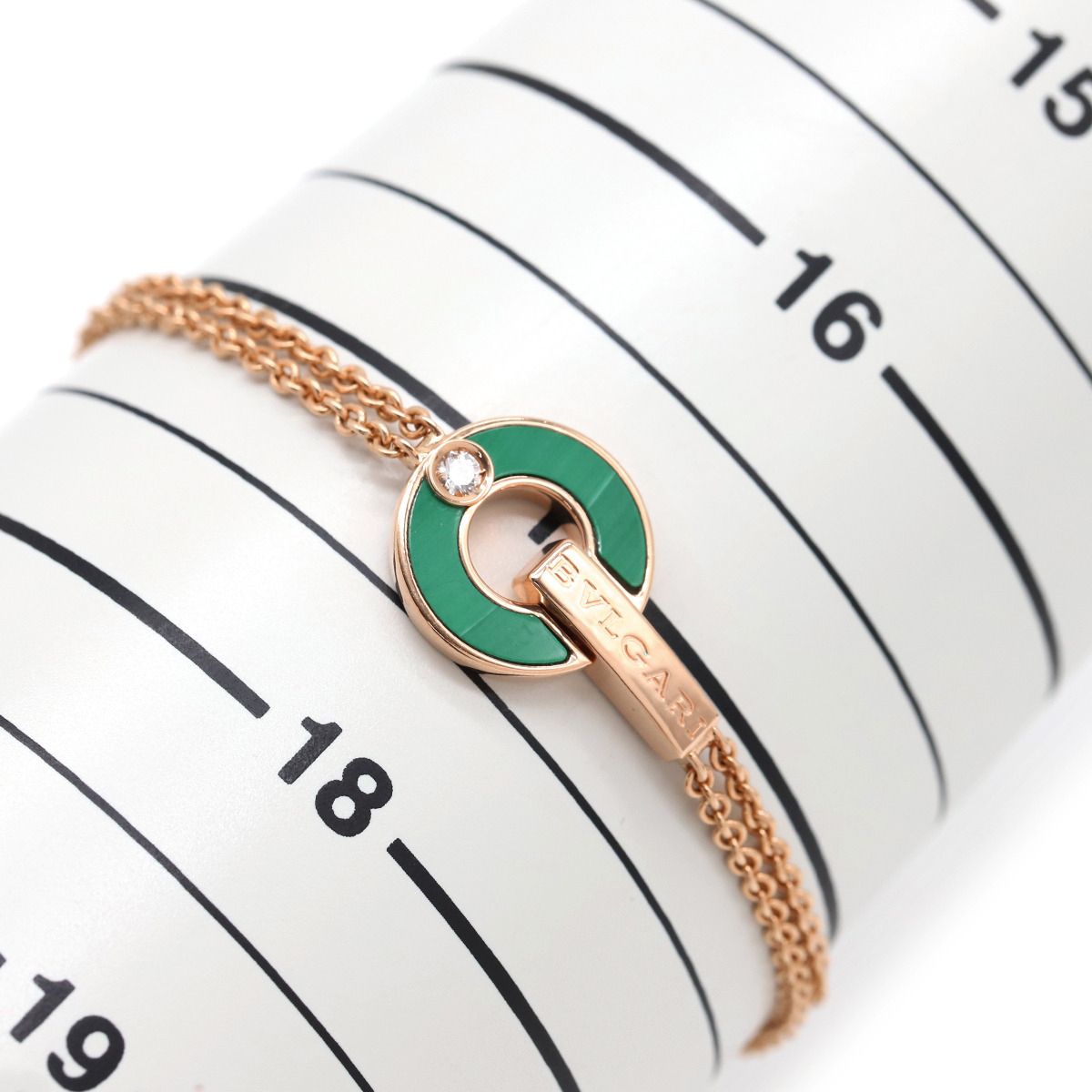 ブルガリ ブレスレット K18PG マラカイト