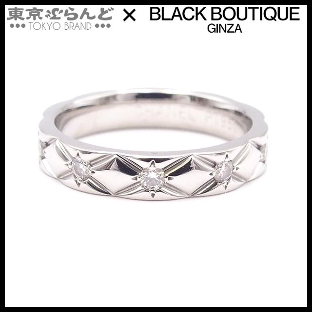 CHANEL シャネル マトラッセリング #48 8号 Pt950 プラチナ CHANEL シャネル マトラッセ 3P ダイヤモンド #48 リング・指輪