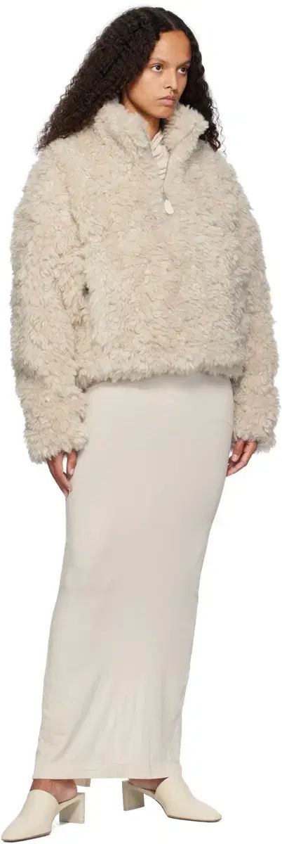 エンタイアスタジオ FLUFFY QUARTER ZIP ELM S