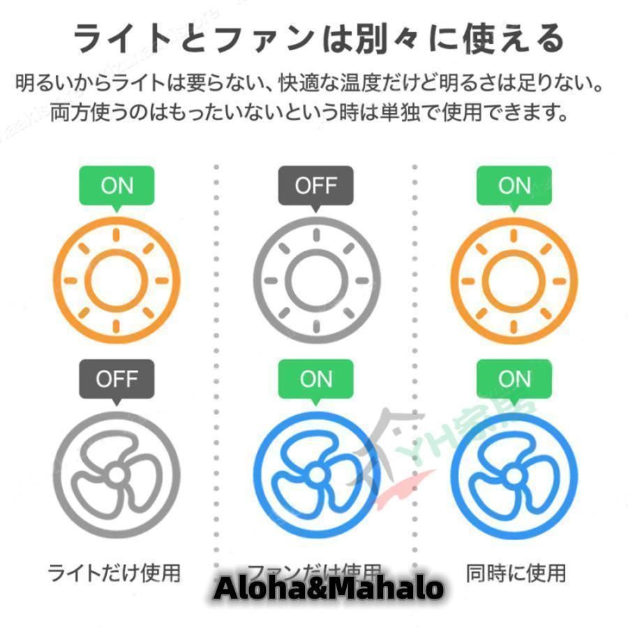 ファン付き照明