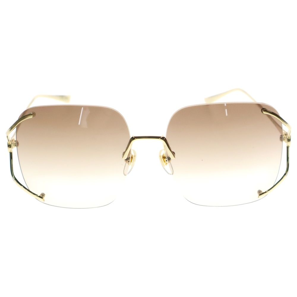 GUCCI グッチ スクエアサングラス Gロゴ GG0646S 002 ゴールド レディース