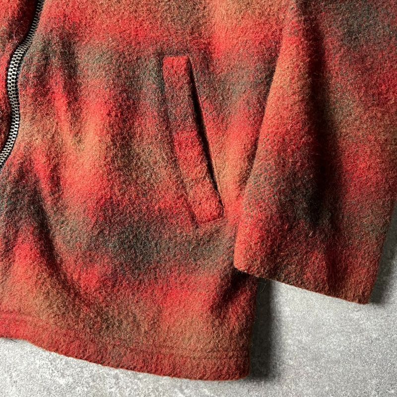 雰囲気系 Eddie Bauer 80s USA製 インディゴ チェックブルゾン 古着 80s Eddie Bauer ダーク チェック プルオーバー コットン