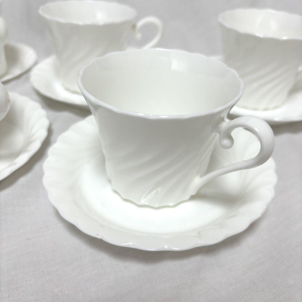 カップ＆ソーサー ５客セット 石川県 NIKKO FINE BONE CHINA(ニッコー